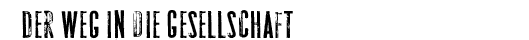 Der Weg in die Gesellschaft